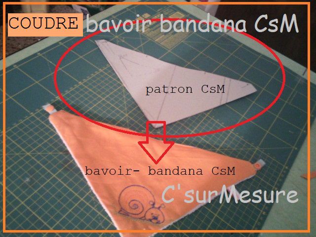 Coudre : Bavoir-bandana CsM - C'sur Mesure