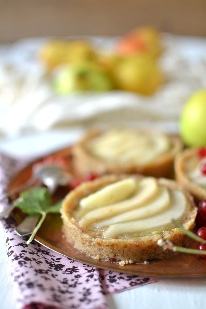 Tartelettes crues pomme ~ poire { Vegan &amp; Sans gluten }