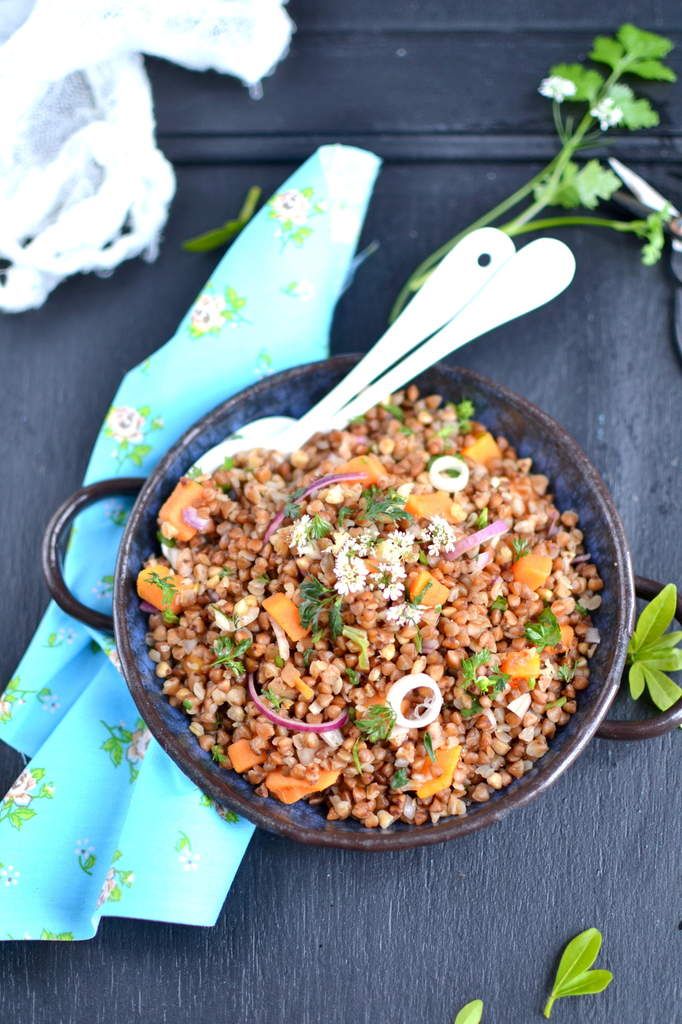 Salade de sarrasin grillé et patate douce rôtie { Sans Gluten } - Les  recettes de Juliette