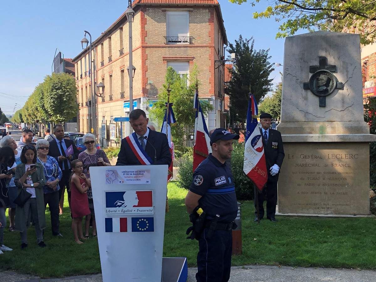 Cérémonie très réussie à Aulnay-sous-Bois pour les 75 ans de la libération de Paris et de sa banlieue
