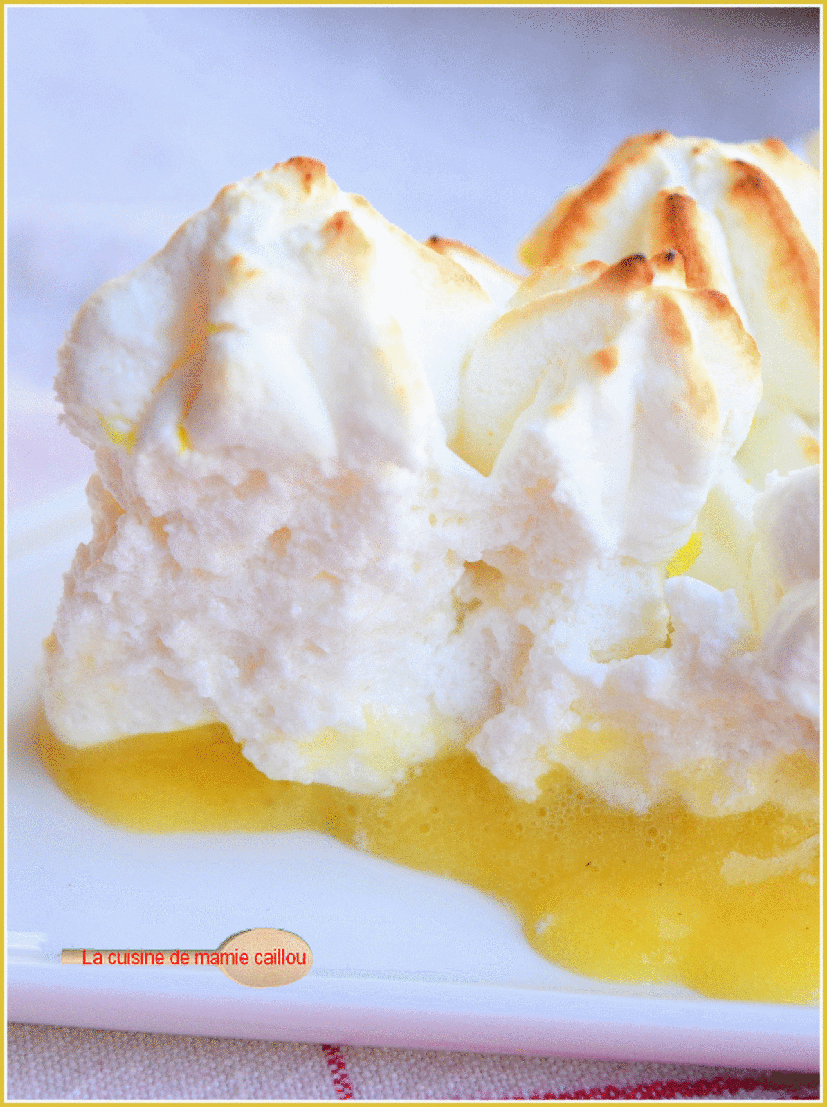 Tarte soufflée au citron...d'après une recette du Chef Alain Ducasse