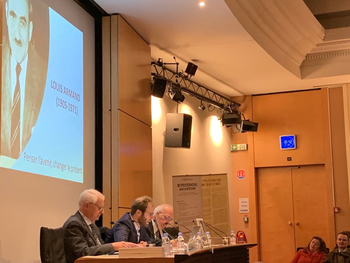 Conférence d'Antoine Armand sur Louis Armand, de l'Académie française, Compagnon de la Libération