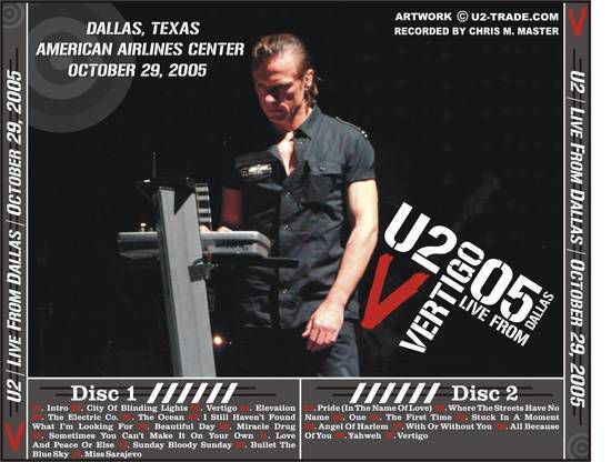 U2 -Vertigo Tour - 29/10/2005 -Dallas, TX  USA -American Airlines Arena 