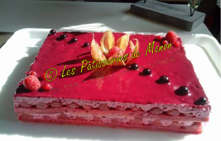 Fruitier Mousse Aux Fruits Rouges Et Coulis De Framboises Les Patisseries De Manon