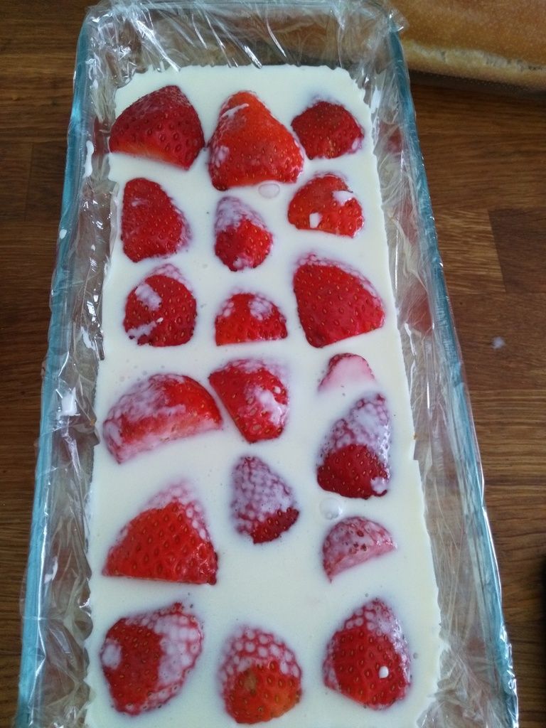 Terrine chocolat blanc et fraises Les Pâtisseries de Manon