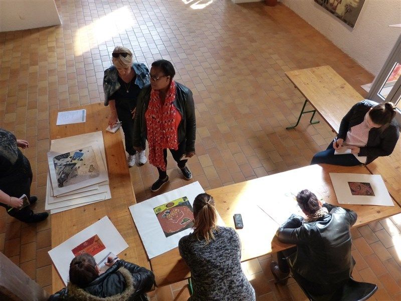 Les groupes en visite à l'EDA