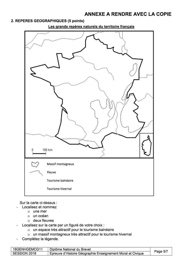DNB Histoire-Géographie : le sujet du Liban de l'épreuve de 2018