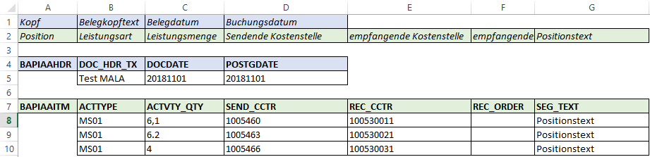 CO Upload_Vorlage ILV buchen