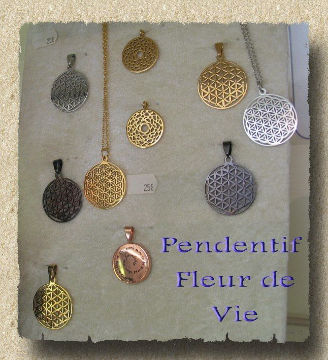 fleur de vie pendentif