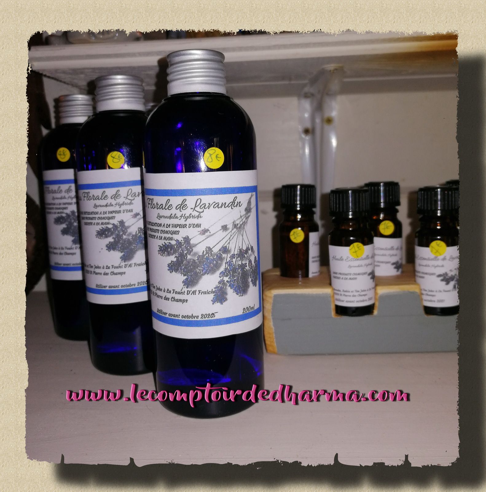 hydrolat et huile essentielle de lavande