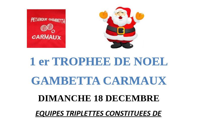 Trophée de Noël à CARMAUX &quot;Gambetta&quot; (81)