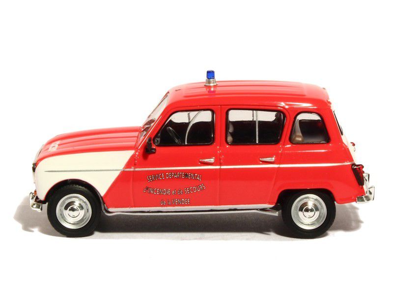 Renault 4L Gendarmerie et pompiers au 1/43 (Eligor) 