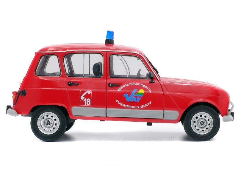 Renault 4 GTL Gendarmerie et pompiers au 1/18 (Solido)
