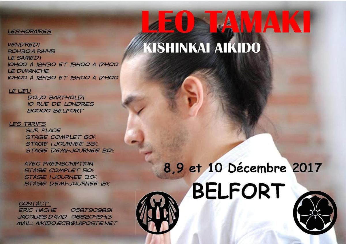 Léo Tamaki à Belfort, 8 au 10 décembre