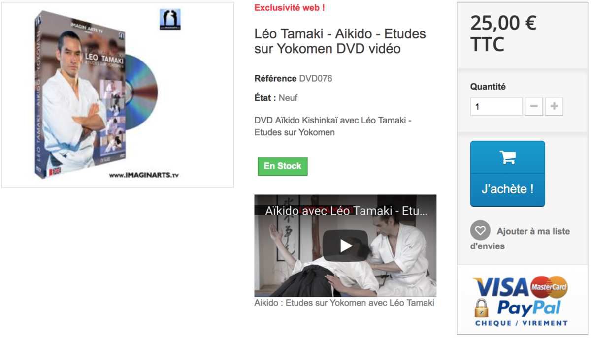 Aikido yokomen Leo Tamaki Kishinkai Budo Bujutsu