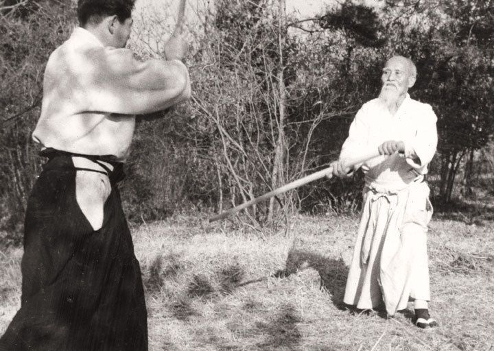 Ueshiba Morihei and Saito Morihiro