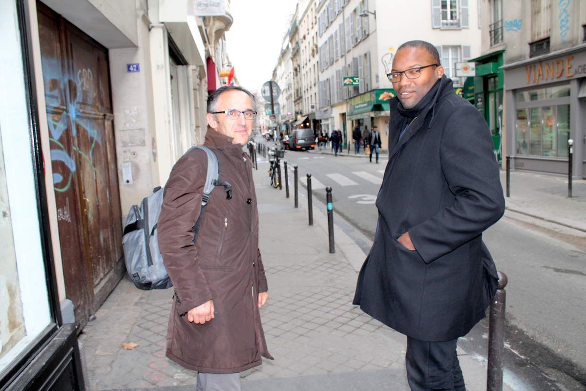 Le Pr. Jehel et Thierry Dol, à Paris le 10 décembre 2016