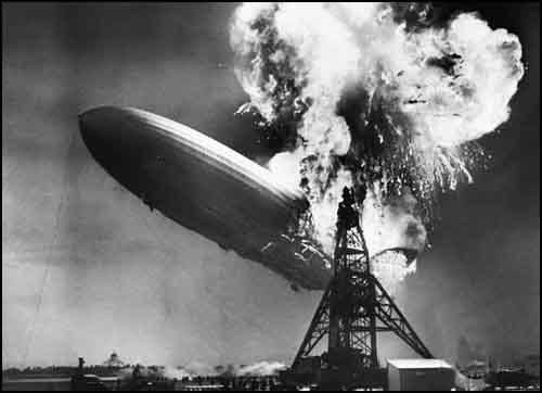 incendie du zeppelin Hindenburg