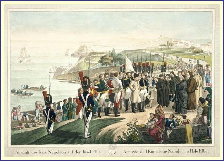 4 mai 1814 Napoléon 1er débarque sur l'île d'Elbe Aujourd'hui, l