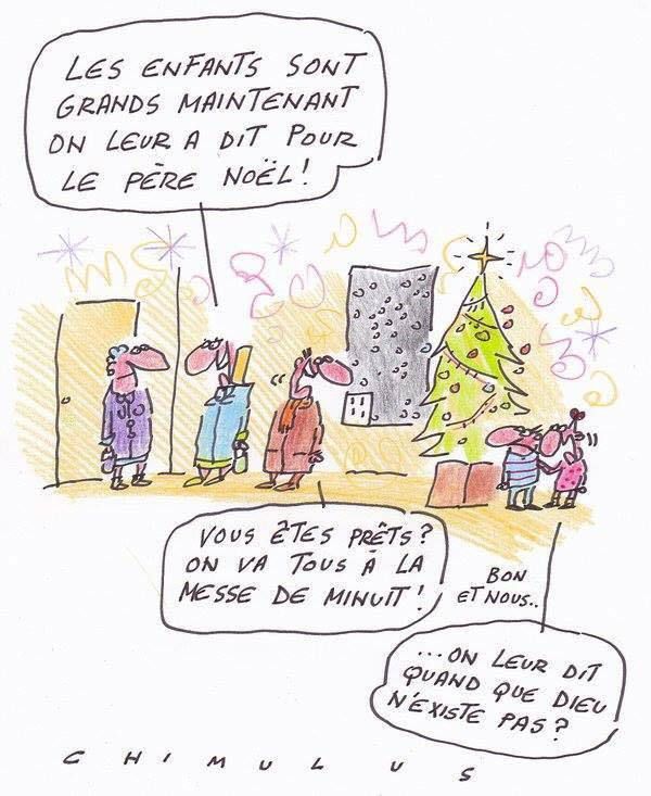 Comme c’est bizarre à la Mothe-Achard j’n’ai jamais cru au Père Noël dois-je l’avouer à mes petits-enfants ?