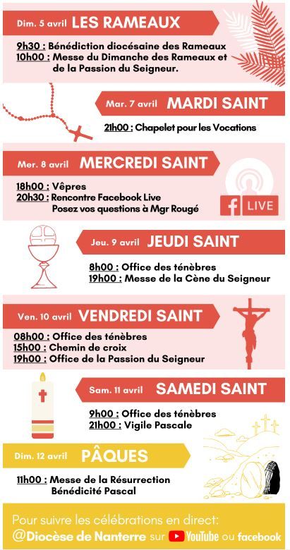 Vivons les offices de la Semaine Sainte avec le Diocèse de Nanterre
