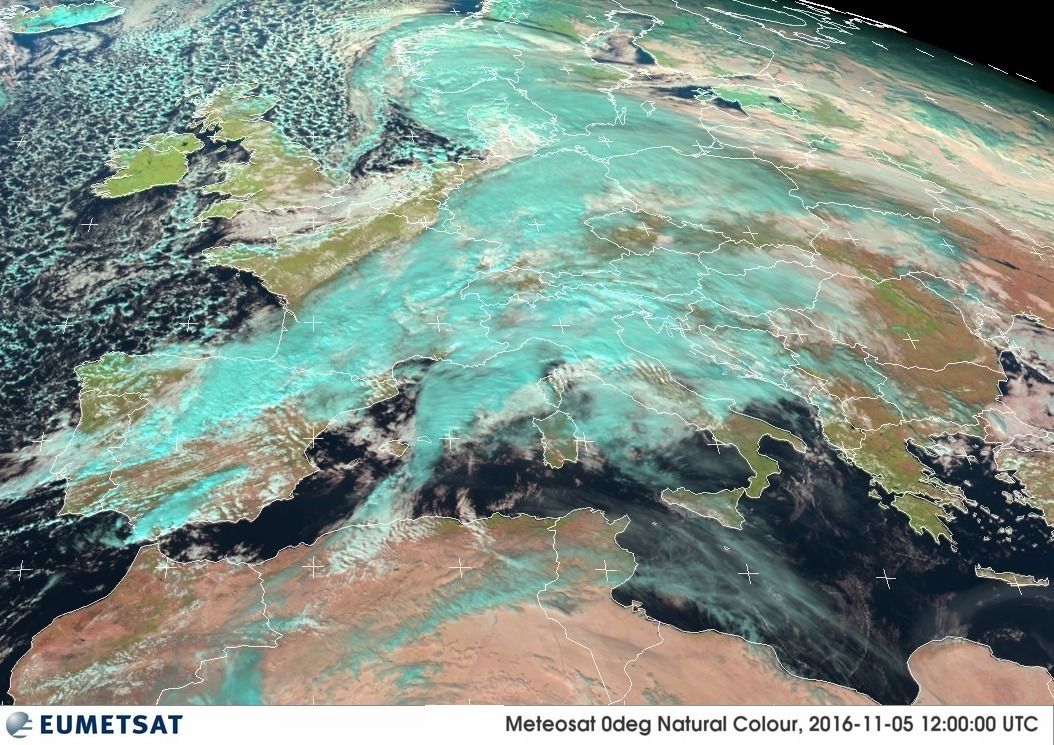 Vendée Globe - départ - Situation météo - Meteosat - 5/11/2016 - Eumetsat