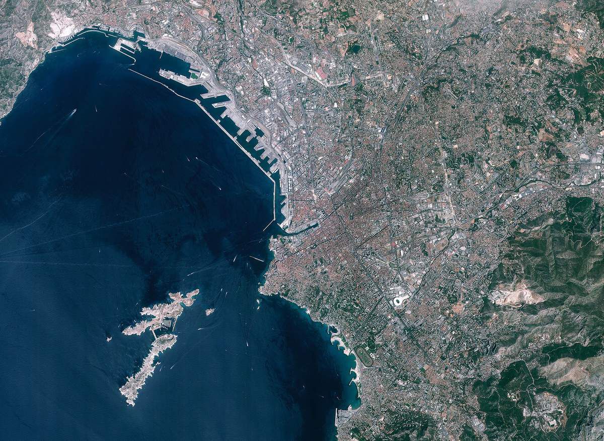 Venµs - Venus - Premières images - first images - satellite - Marseille - Vieux port - OM - Earth observation - Télédétection - CNES