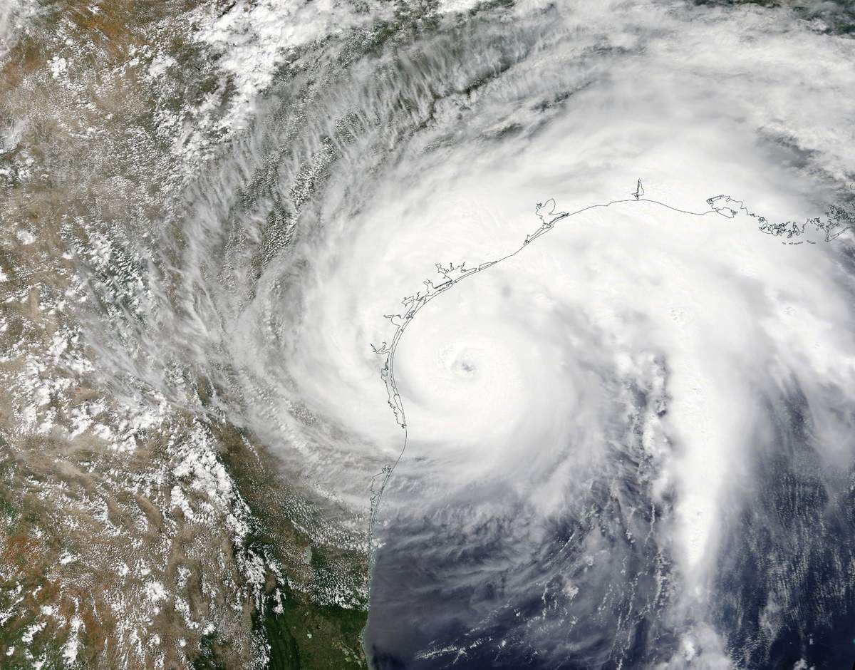 Harvey - Ouragan - Catégorie 3 - Hurricane - Landing - Texas - Vents violents - inondations - NHC - NOAA - MODIS - Terra - Satellite  