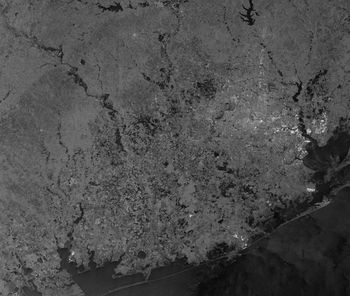 Houston - floods - inondations - Harvey - sentinel-1 - satellite - radar - ESA - Copernicus - Airbus