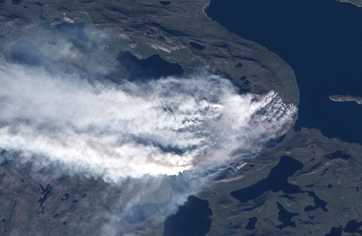Groënland - Incendie - satellite - Sentinel-2 - Copernicus