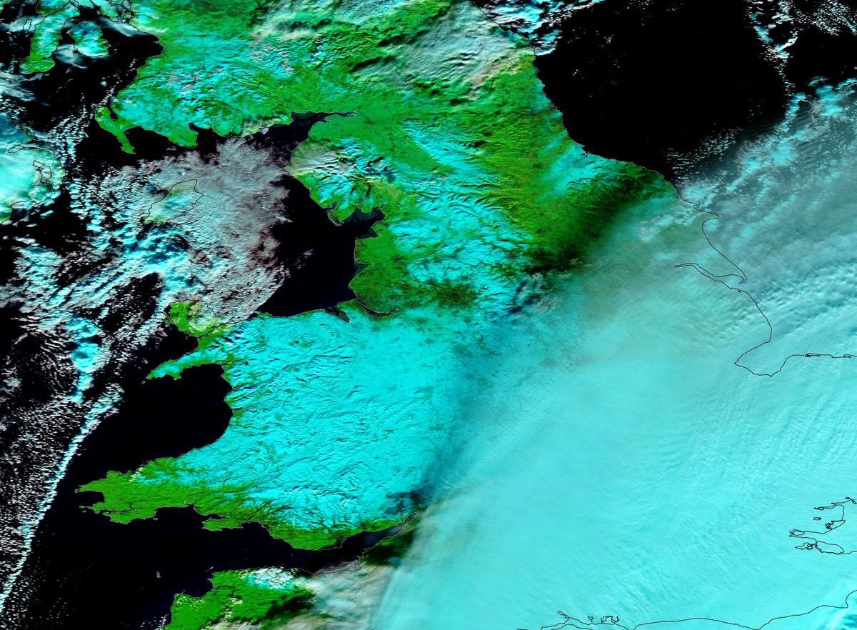 Ana - tempête - Winter storm - neige - snow - MODIS - Terra - 11 décembre 2017 - UK - Stockton-on-tees - Hartlepool - NASA - quiz décembre