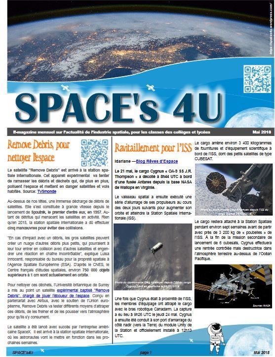 Space's 4U - Numéro 1 - Mai 2018