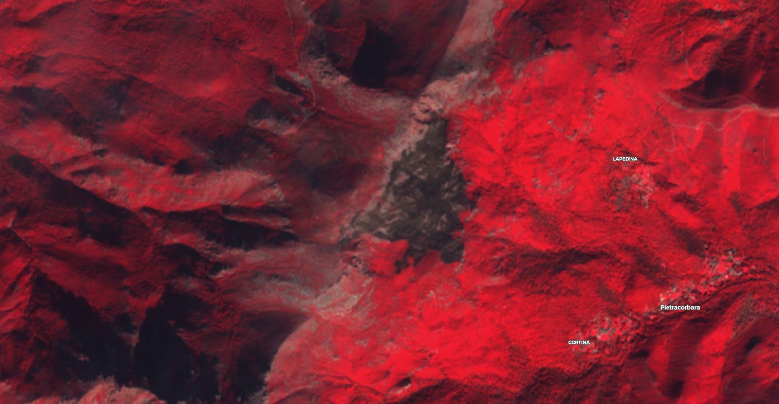 Tempête Ciara - Corse - Incendie - Cap Corse - Sentinel-2 - Pietracorbara - Copernicus - satellite - fire - feux
