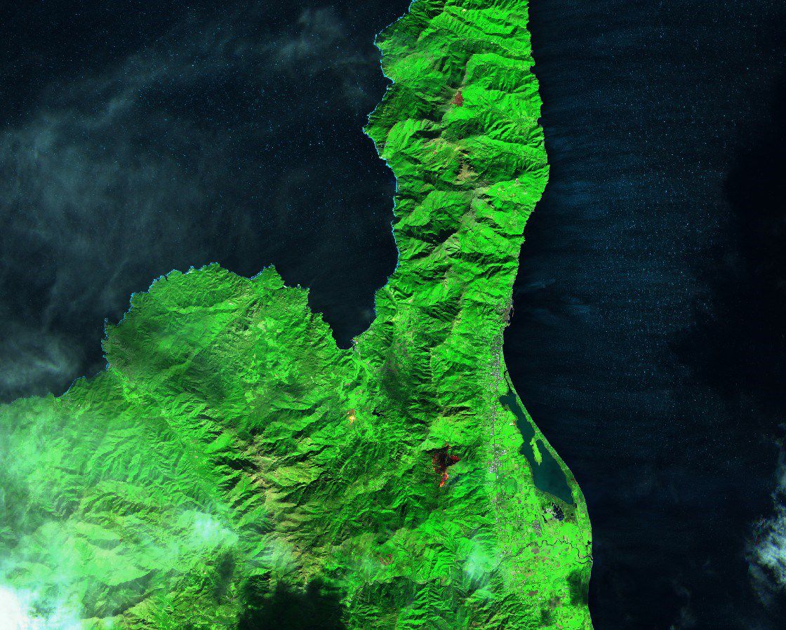 Tempête Ciara - Corse - Incendie - Cap Corse - Sentinel-2 - Olmeta di Tuda - Pietracorbara - Copernicus - satellite - fire - feux