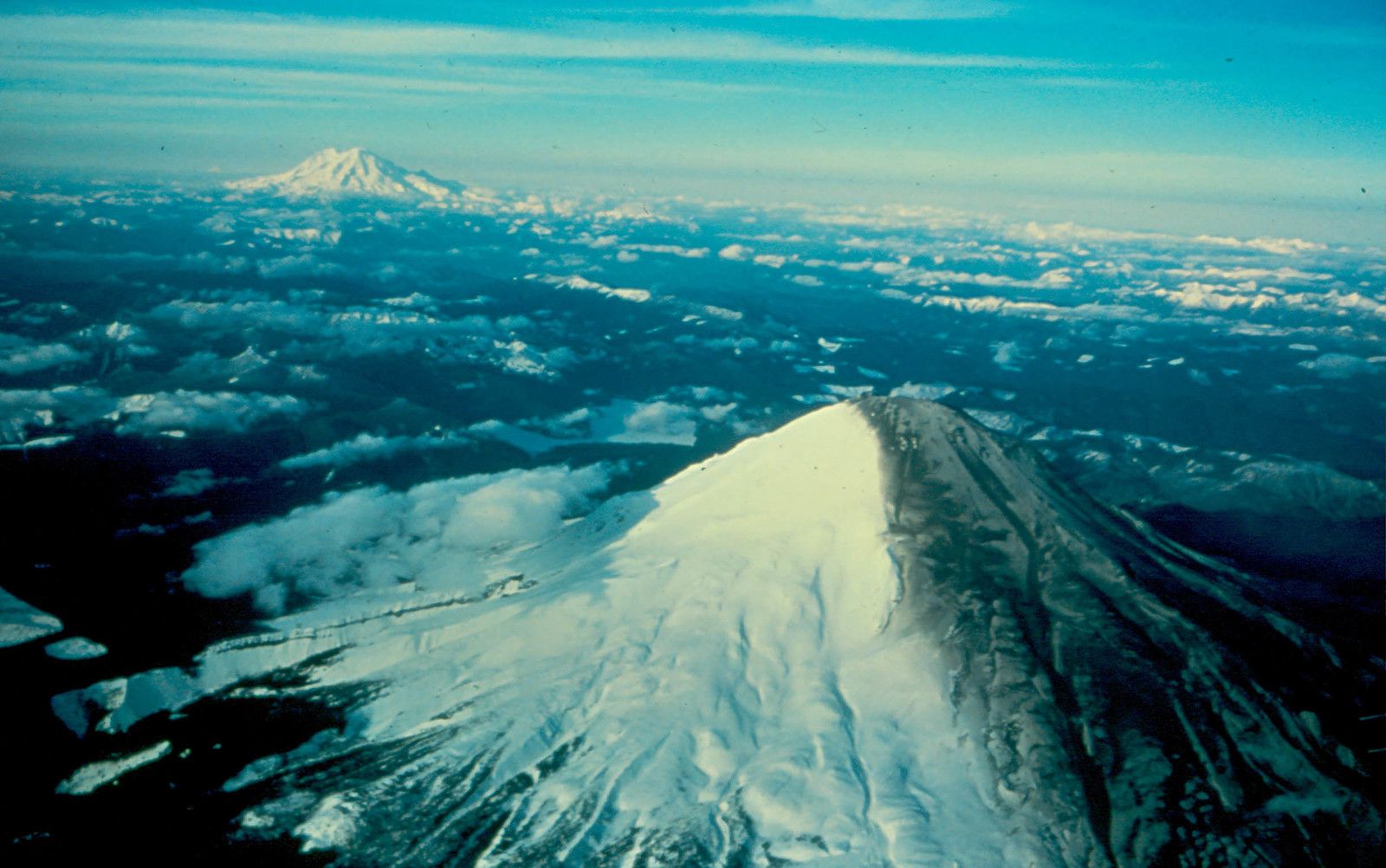 Mount St Helens - Avant éruption - Before eruption - DNR - Volcan - Volcano - 1980