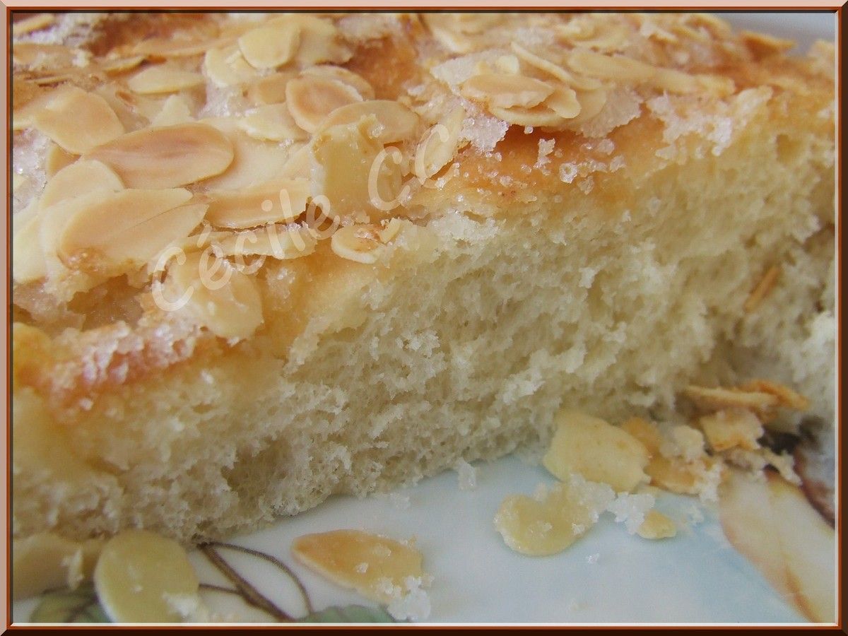 Tarte levée sucrée.