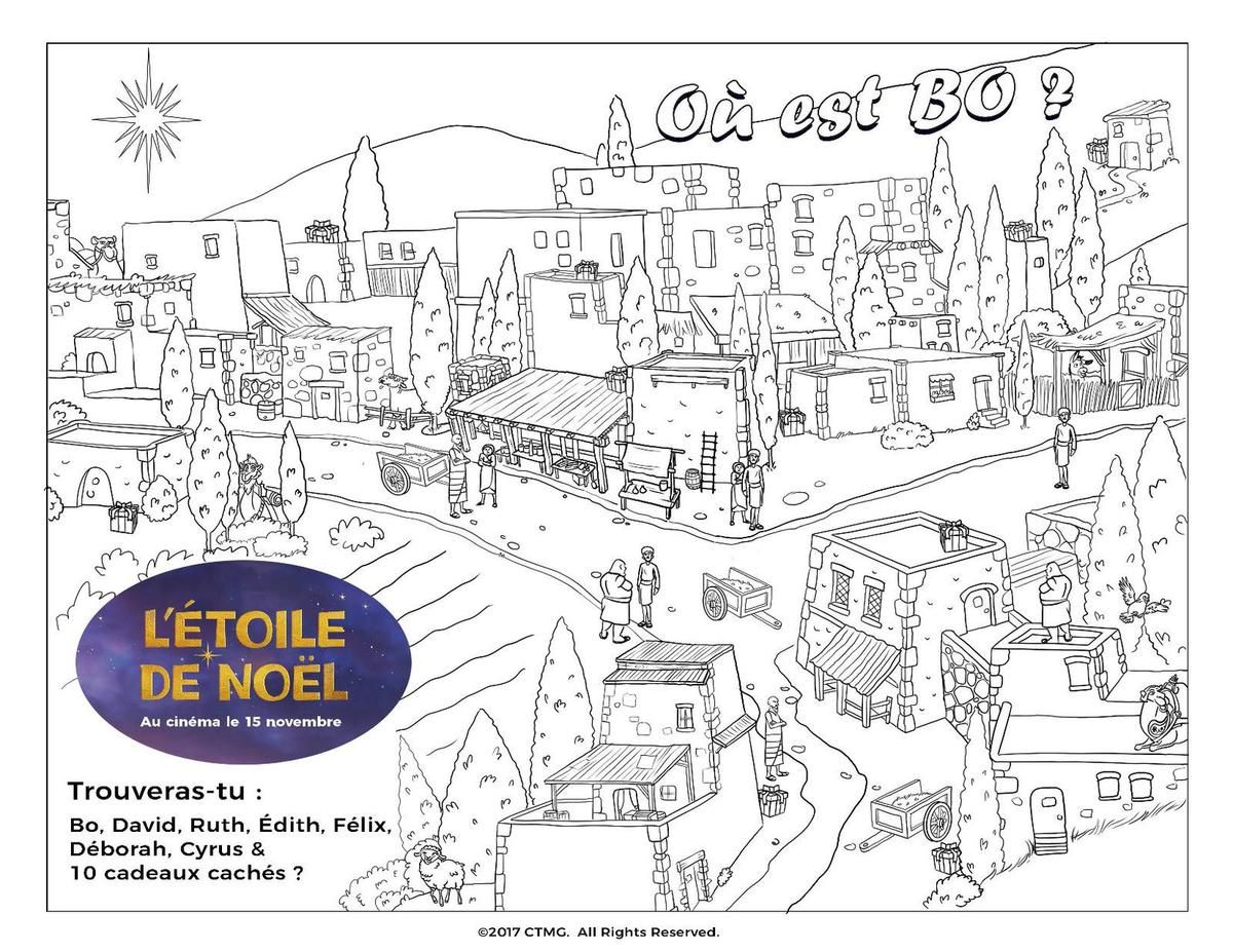 Coloriage Noel Etoiles