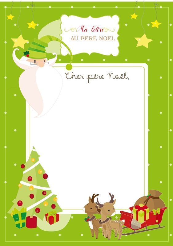 la lettre du pere noel maternelle