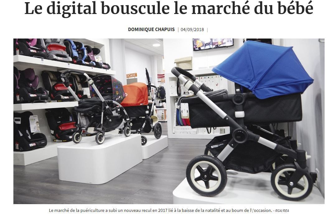 Dans les médias (56) : Les Echos : le digital bouscule le marché du bébé