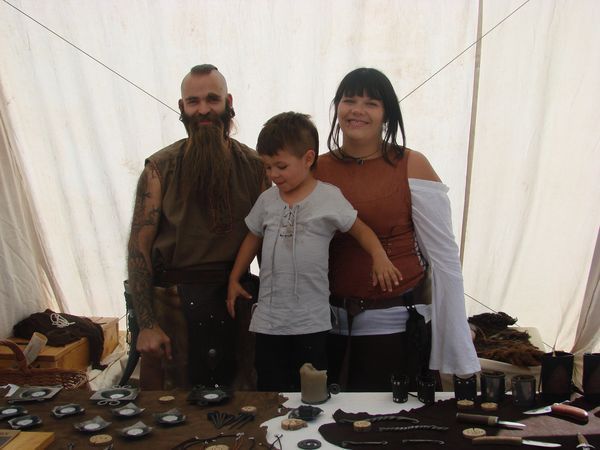 Yoan le forgeron médiéval, à la fête moyen age du château d'Héricourt (70)