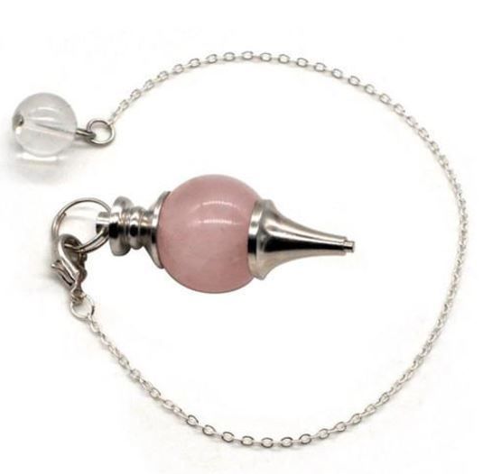 pendule radiesthésie sephoroton quartz rose 