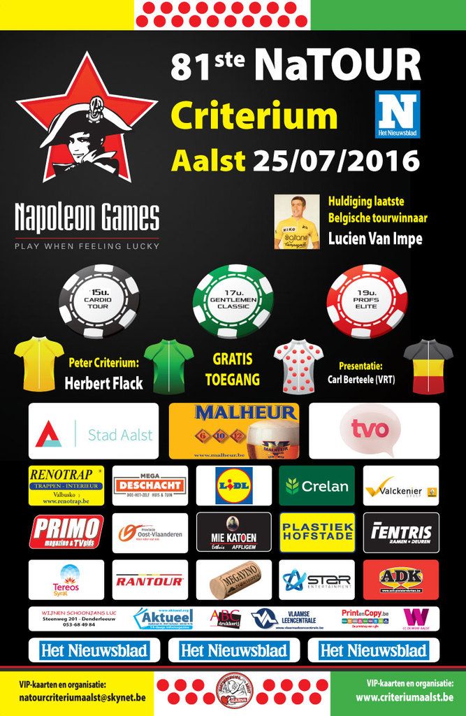 Les critériums à l'affiche ...