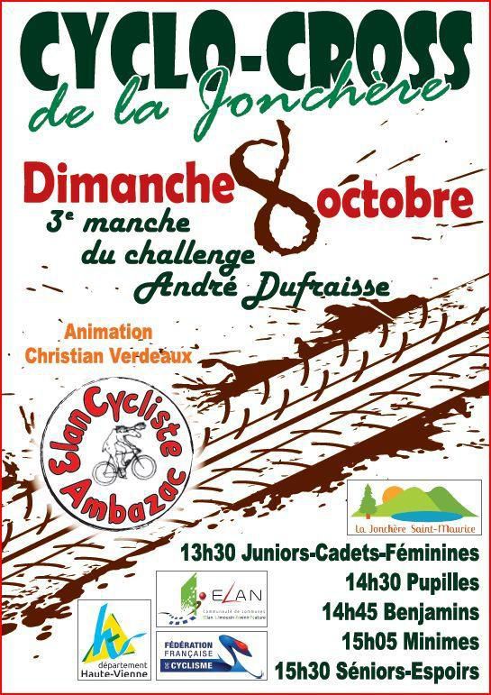Dimanche, cyclo-cross de La Jonchère