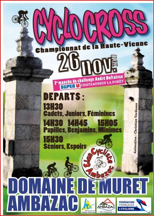 Dimanche, cyclo-cross d'Ambazac