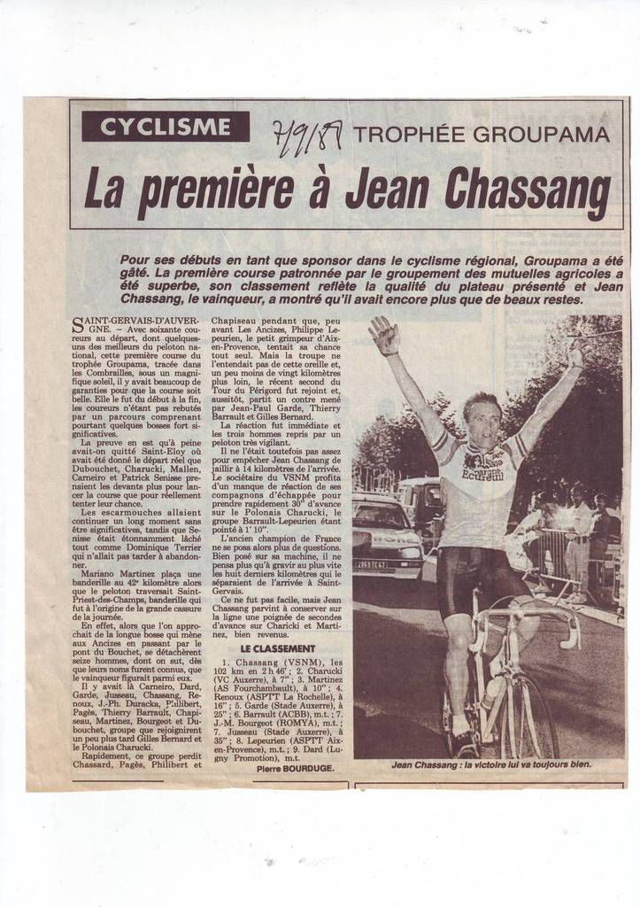 Tour du Puy-de-Dôme Trophée Groupama 1988