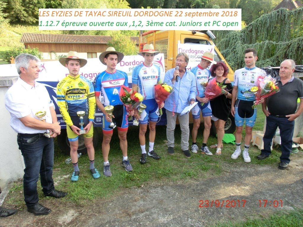 Samedi, 3ème Prix du renouveau aux Eyzies-de-Tayac-Sireuil