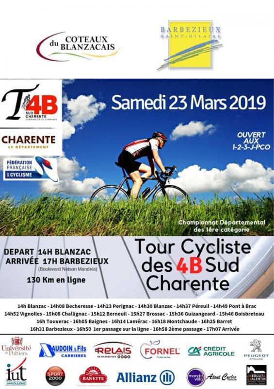 Bientôt le 1er Tour des 4B Sud Charente