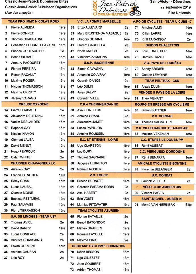 Du beau monde à la Classic Jean-Patrick Dubuisson