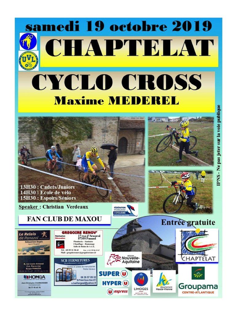 Samedi, cyclo-cross de Chaptelat