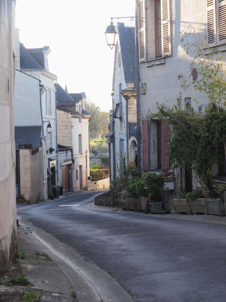 Sur le bord de la Loire, le joli village de Montsoreau (49)